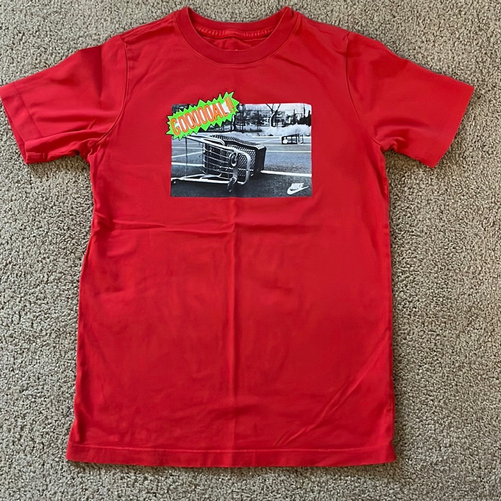 Boys Red Nike T-Shirt